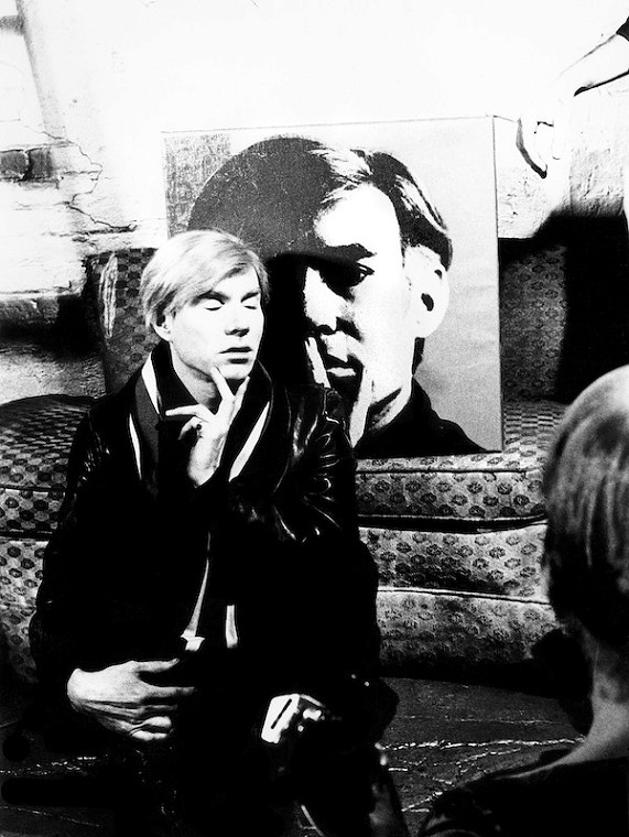 Andy Warhol with Self Portrait, 1967/68 – silkscreen, 25 x 19 in., edition of 30