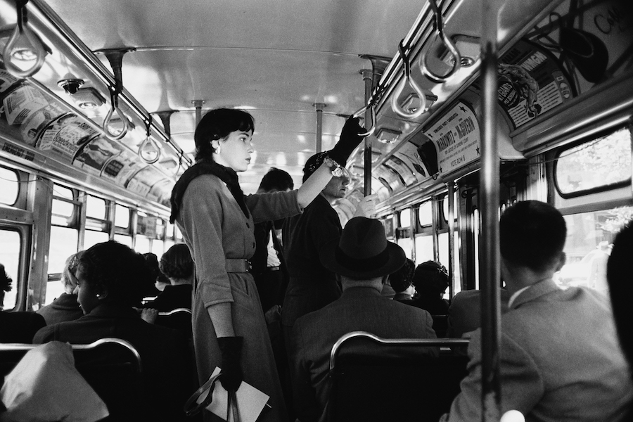 Bus Commute, New York, 1953